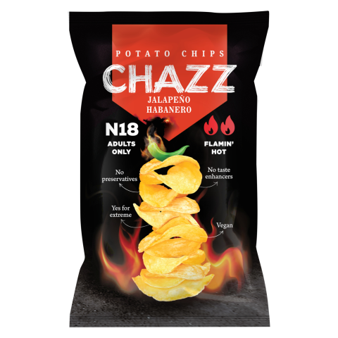 Bulvių trašk. su jalapeno paprika CHAZZ, 90 g