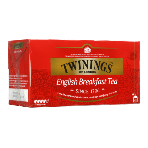 J. arb. TWININGS ENGLISH BREAKFAST, 25 x 2 g