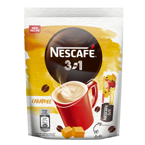 Kafijas dzēriens Nescafe 3in1 karameļu 10x16g