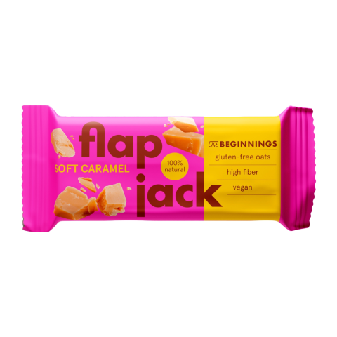 Batonėlis su karamele FLAPJACK, 60 g