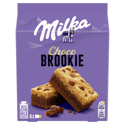 Pyragaičiai MILKA CHOCO BROOKIE, 6 vnt. 132 g