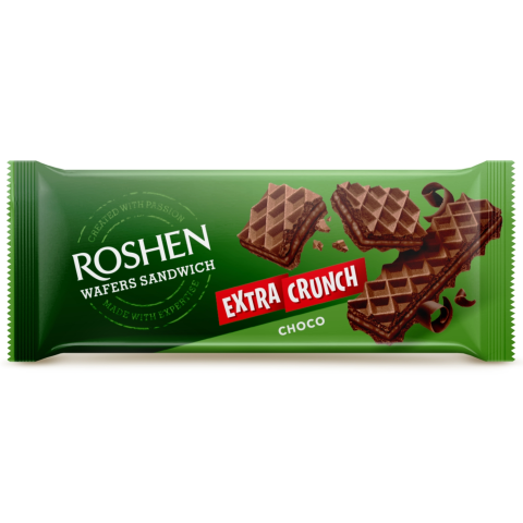 Vafeles Roshen Crunch ar kakao pildījumu 142g