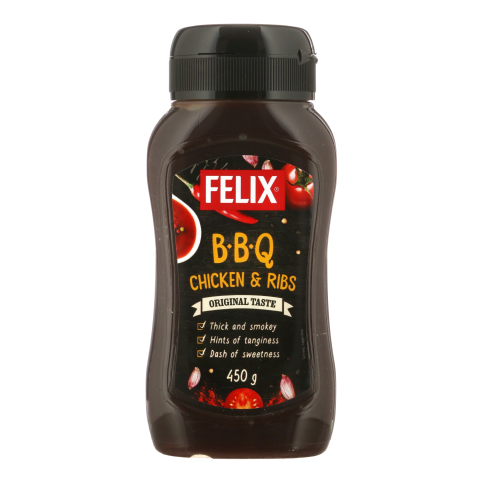 Padažas BBQ CHICKEN&RIBS FELIX, 450 g