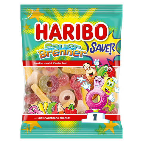 Guminukai HARIBO SAUER BRENNER, 160 g