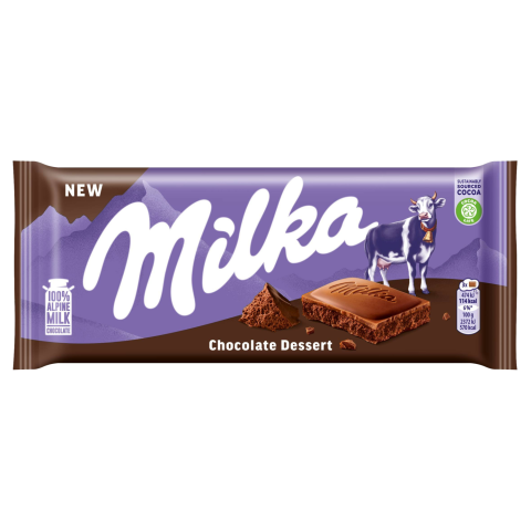 Pieninis šokoladas su kakav. įd. MILKA, 100 g