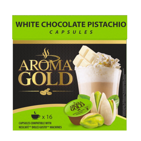 Kavos kapsulės AROMA GOLD WHITE CHOC., 256 g