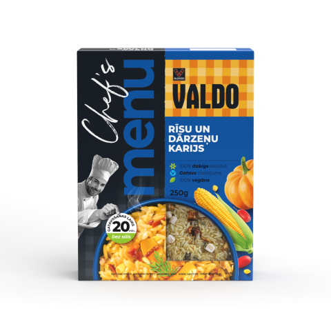 Rīsu un dārzeņu karijs Valdo 250g