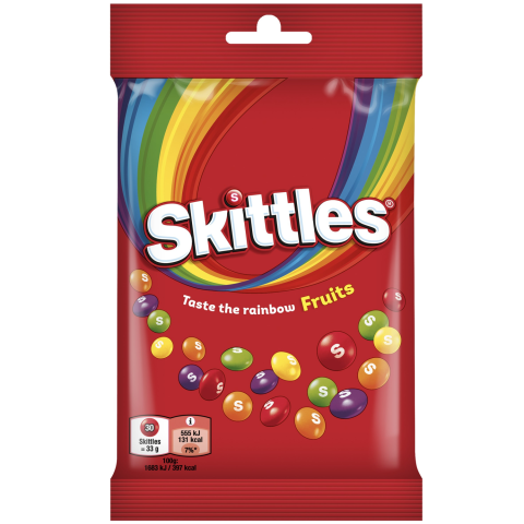 Konfektes Skittles Fruit ar augļu garšu 95g