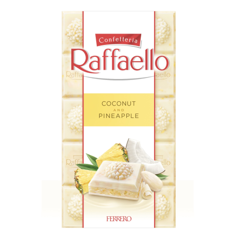 Balt. šokol. su anan. sk. įd. RAFFAELLO, 90 g