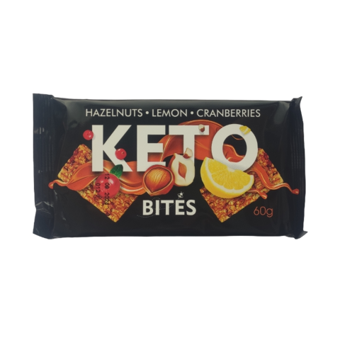 Lazdyno riešutų batonėlis KETO BITES, 60 g