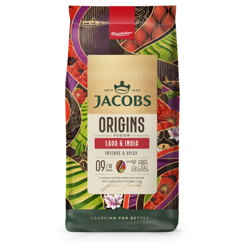 Kafijas pupi. Jacobs Origins Laos & India 1kg