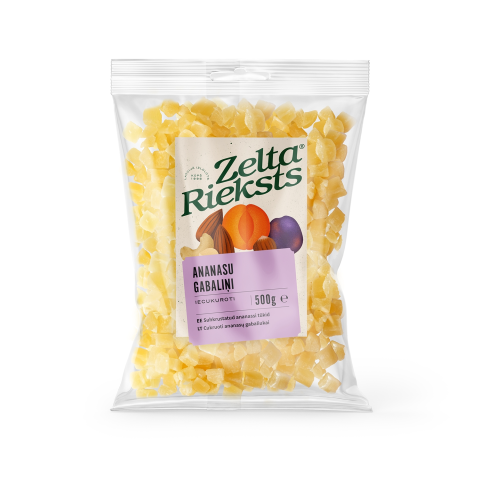 Ananasų gabaliukai ZELTA RIEKSTS, 500 g