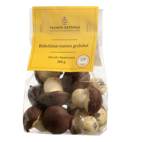 Biskvitiniai GRYBUKAI MAMOS KEPINIAI, 200 g