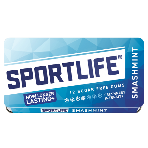 Košļ. gum. Sportslife Smashmint ar sald. 18g