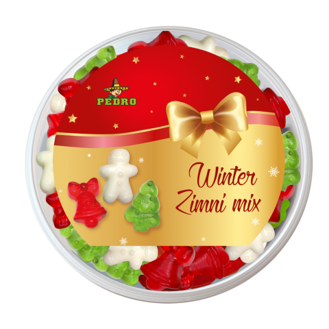 Vaisių sk. želė saldainiai WINTER MIX, 400 g