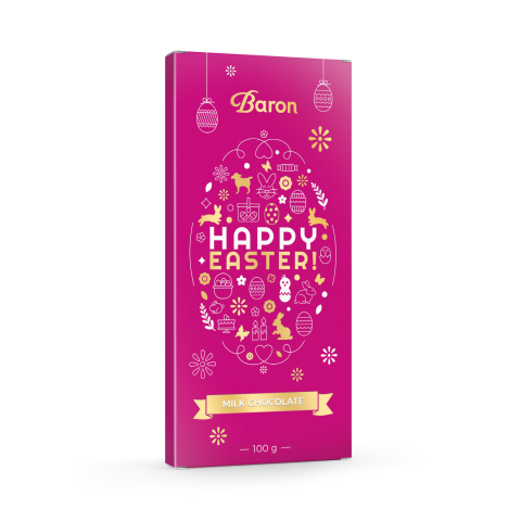 Pieninis šokoladas BARON SLIM, 100 g