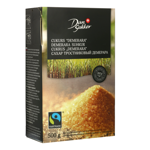 Cukrus DAN SUKKER DAMERARA, 500g