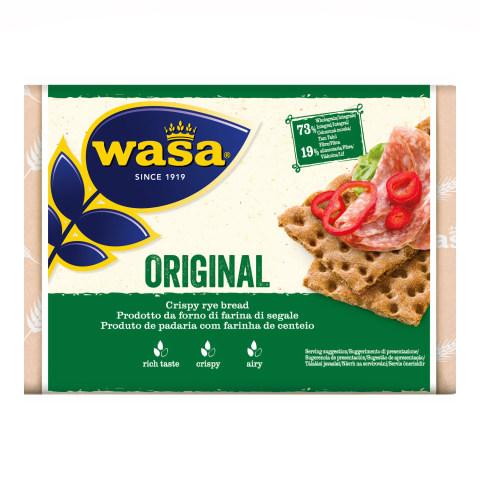 Ruginės duonelės ORIGINAL WASA, 275 g