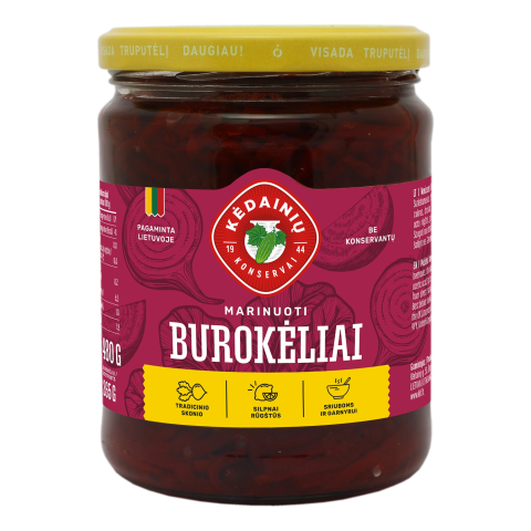 Marinuoti burokėliai KKF, 480 g / 265 g