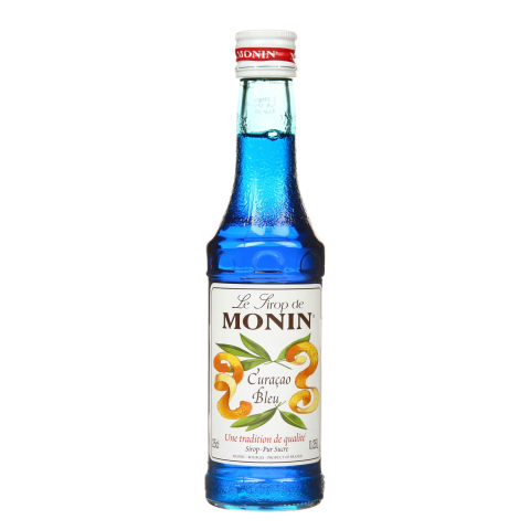 Sirupas MONIN BLUE CURACAO, 0,25 l