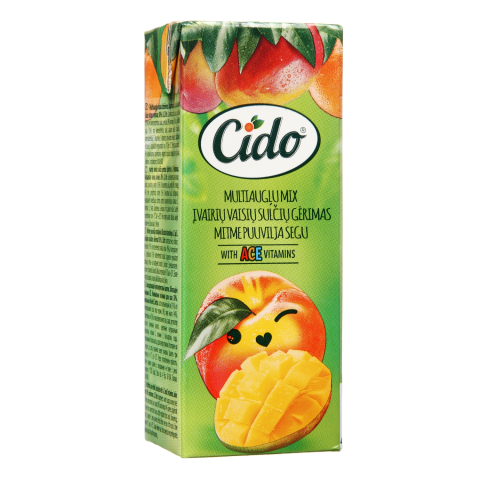 Įvairių vaisių gėrimas CIDO, 30 %, 200 ml