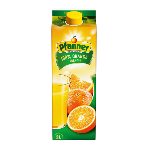 Apelsinų sultys PFANNER, 100 %, 2 l