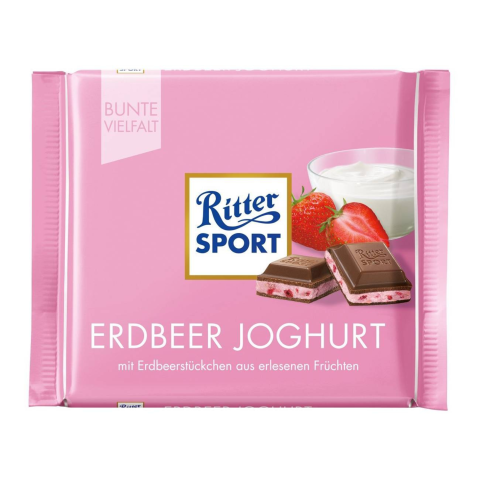 Šokol. Ritter Sport jog. ja maasika 100g