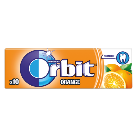 Kramtomoji guma ORBIT ORANGE, 14g