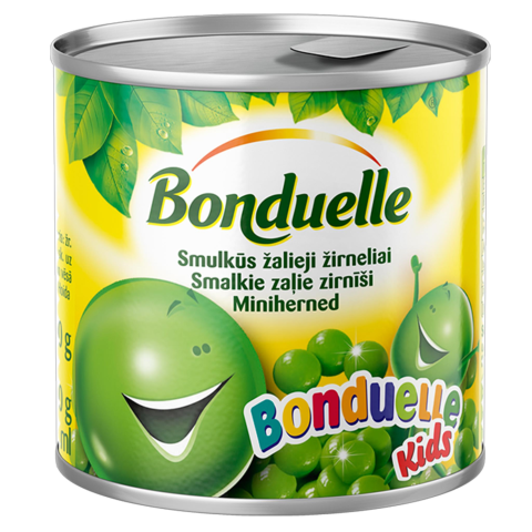 Žirneliai BONDUELE KIDS, 200g/130g