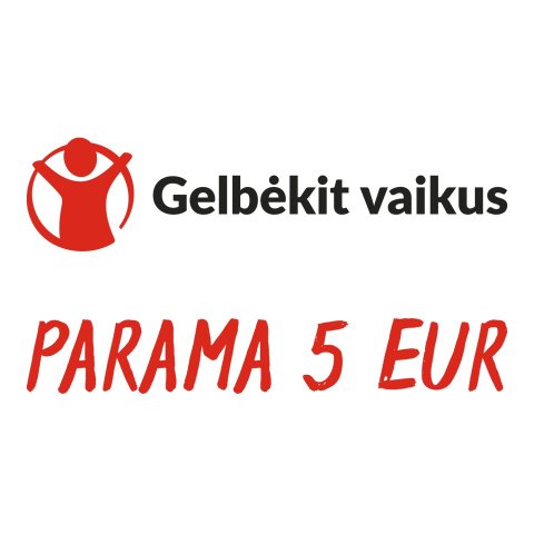 5 Eur parama „Gelbėkit vaikus“