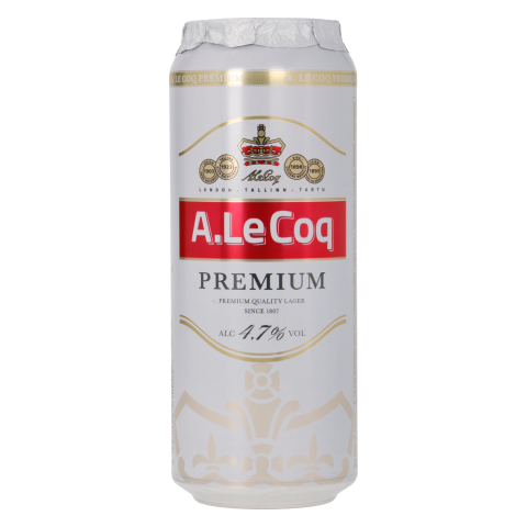 Õlu A.Le Coq Premium 4,7%vol 0,5l prk