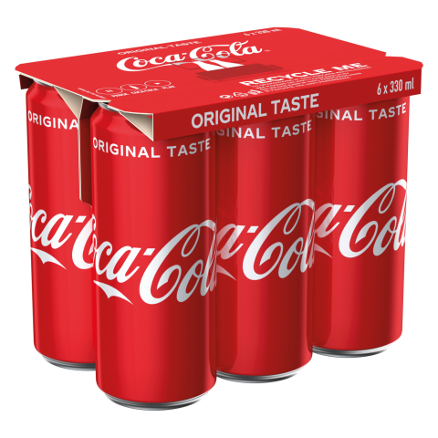 Gazuotas gaivusis gėrimas COCA COLA, 6x0,33 l