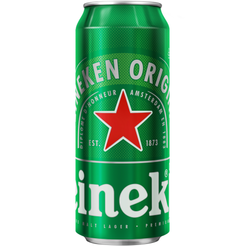 Alus Heineken gaišais bundžā 5% 0,5l