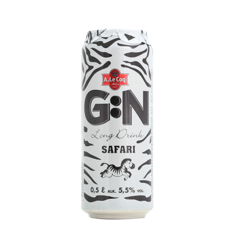 Alk. kokteilis GIN SAFARI, 5,5 % 0,5 l