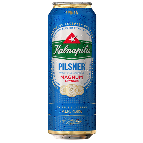 Alus KALNAPILIS Pilsner, 4,6 %, 0,568 l sk.