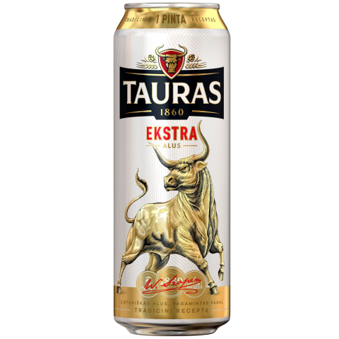 TAURO alus Ekstra, 5,2 %, 0,568 l