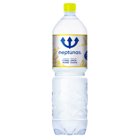 Gazuotas vanduo NEPTŪNAS LEMON, 1,5 l