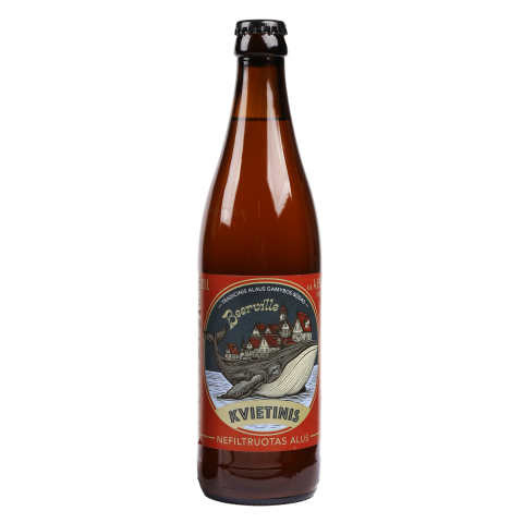 Kvietinis alus BEERVILLE 4,6 %, 0,5 l