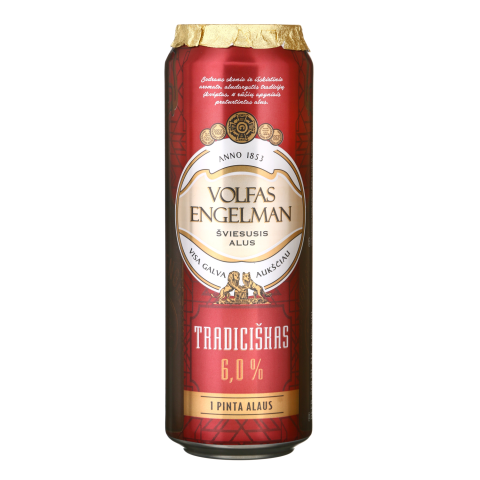 Alus VOLFAS ENGELMAN Tradicinis, 6 %, 0,568 l