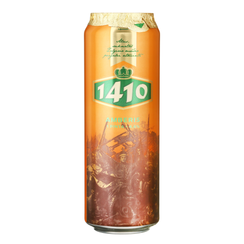 Švies.alus 1410 AMBERIS, 4,7 %, 0,568 l sk.