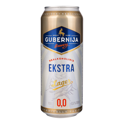 Nealkoholinis alus GUBERNIJA EKSTRA LAGER,0,5