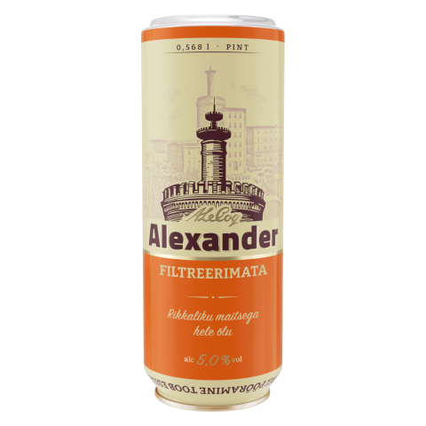 Õlu Alexander filtreerimata 5% 0,568l purk