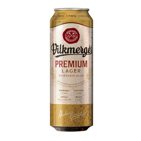 Alus VILKMERGĖS PREMIUM 5 %, 0,568 l sk.