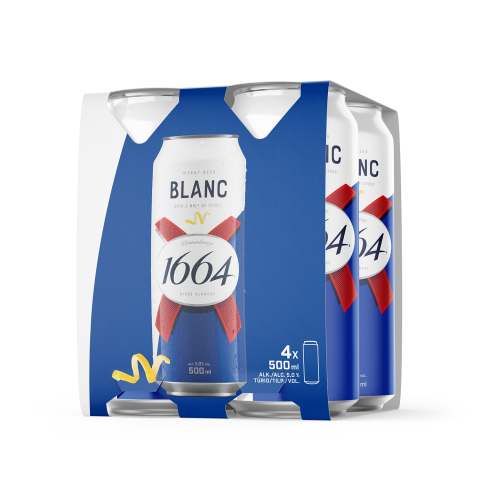 Alus KRO 1664 BLANC, 5 %, 0,5 l x 4 vnt.