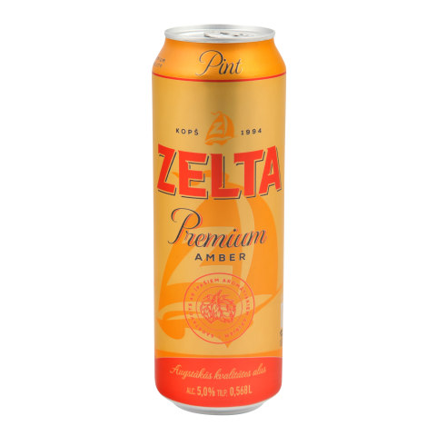 Alus Zelta Premium Amber 5% 0,568l