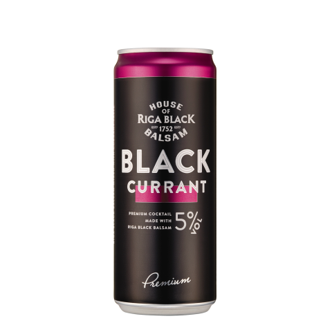 Gaz. alk. kokt. RBB BLACK CURRANT, 5%, 0,33 l