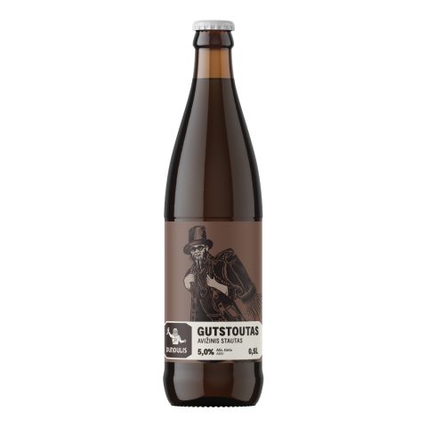 Alus GUTSTOUTAS OATMEAL STOUT, 5,0 %, 0,5 l