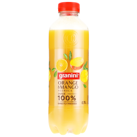 Apelsinų ir mangų sultys GRANINI, 0,75 l