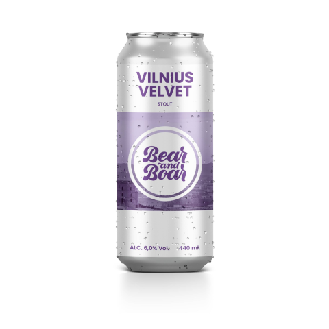 Alus BEAR&BOAR VILNIUS VELVET, 6,0 %, 0,44 l