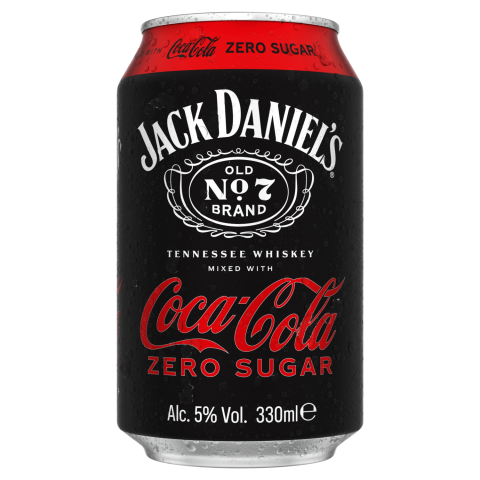Alk. kokt. Jack Daniels & Cola Zero 5% 0,33l